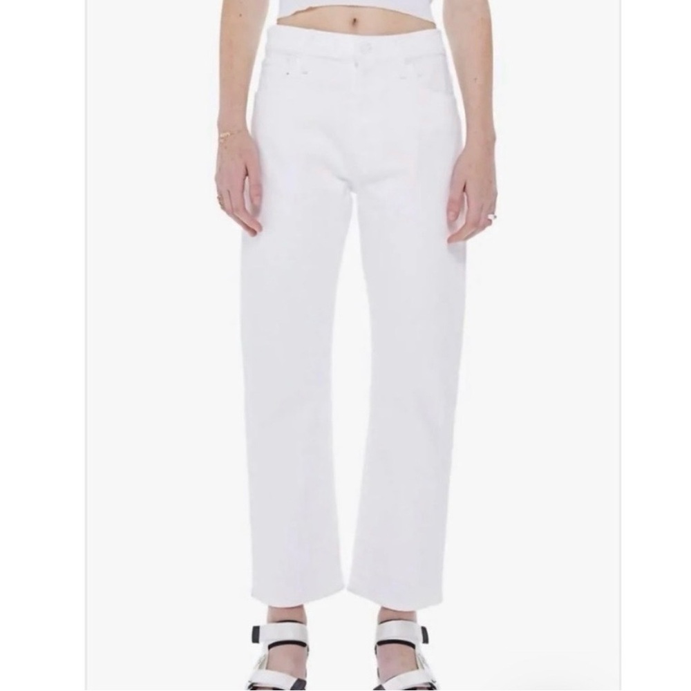 MOTHER SUPERIOR The Ditcher Crop Jeans in Totally Innocent | Size 34 | NWT